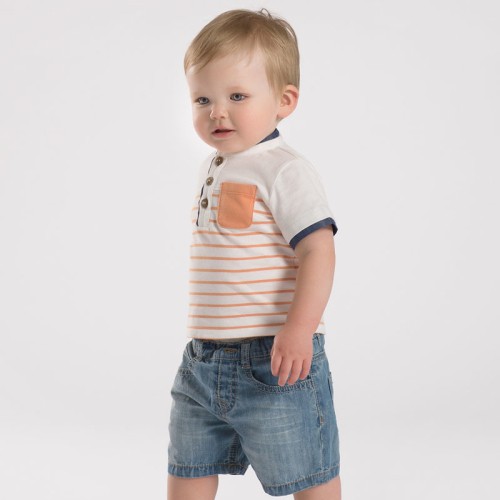 DB1930 davebella baby denim short pants jeans