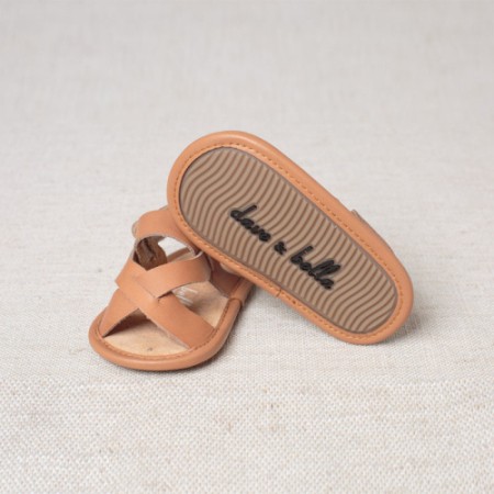 DB2392 davebella baby sandal with magic tape