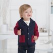 DB1188 davebella baby single-breasted fleece coats