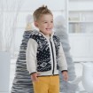DB1226 dvebella baby winter  printed coats