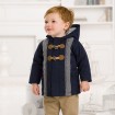 DB1286 davebella baby hoodies kids long coats