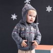 DB1435 davebella baby fleece coats for winter