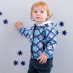 DB1528 davebella baby boy zip-up hoodle coats