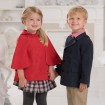 DB1557 davebella baby boy double-breasted overcoat