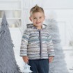 DB1566 davebella baby striped cotton-jacket