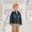 DB1581 davebella baby N-neck jeans coats