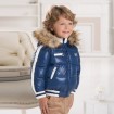 DB1668 davebella baby winter coats fur collar