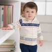 DB369 davebella baby zippered hoodie coat