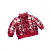 DB396 davebella fleece grid zip-up hoodle coats