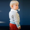 DB819 baby V-neck single-breasted knitted coats