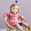 DB1218 davebella baby girl pleated dress