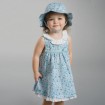 DB1518 davebella baby girl summer pleated dress