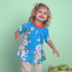 DB1750 davebella baby girl printed dress 