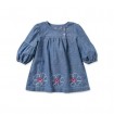 DB1802 davebella baby girl denim dress 