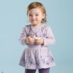  DB2094 davebella baby girl pleated dress