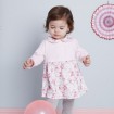 DB2181 davebella baby girl printed dress 