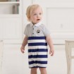 DB1138 baby suits, stripe,collar