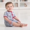 DB1246 baby boy  romper cover all