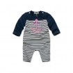 DB1686 davebella baby boat anchor striped romper 