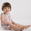 DB1786 davebella baby girl printed romper