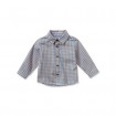 DB2152 davebella baby grid single-breasted shirts 