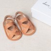 DB2392 davebella baby sandal with magic tape