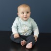 DB1105 davebella baby T-shirt map printed