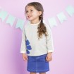 DB1712 davebella baby striped long-sleeved T-shirt